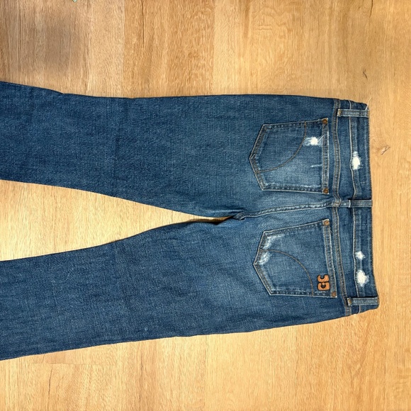 Joe's Jeans- Low Rise Dark Wash with distress - Picture 2 of 5